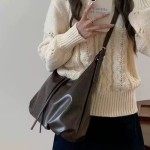 Wasteland-style retro underarm bag, trendy fashion tote bag, large capacity crossbody bag